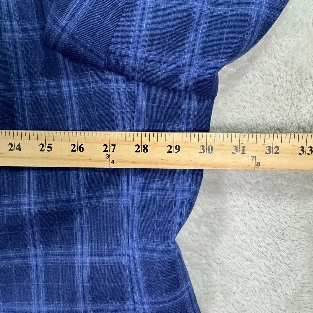 Oak Hill Mens 3XL 56R Plaid Blazer Sport Coat Jacket Bright Blue Casual Preppy